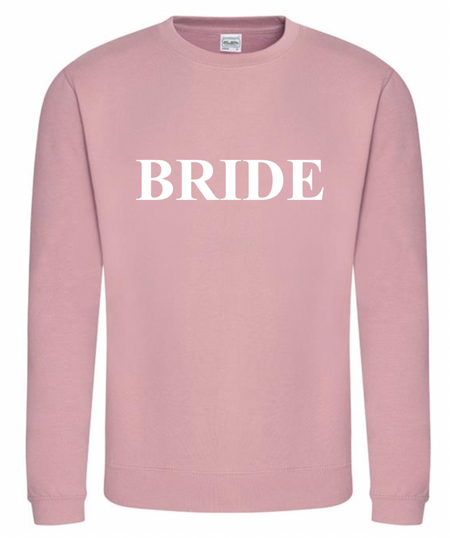 personalised Bride sweatshirt | personalised bride to be sweatshirt | personalised bridal sweatshirt