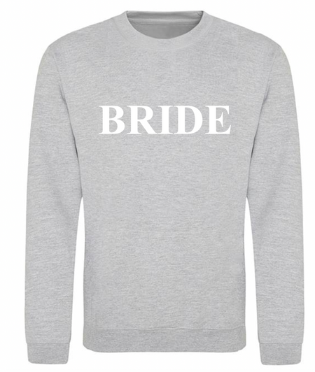 personalised Bride sweatshirt | personalised bride to be sweatshirt | personalised bridal sweatshirt