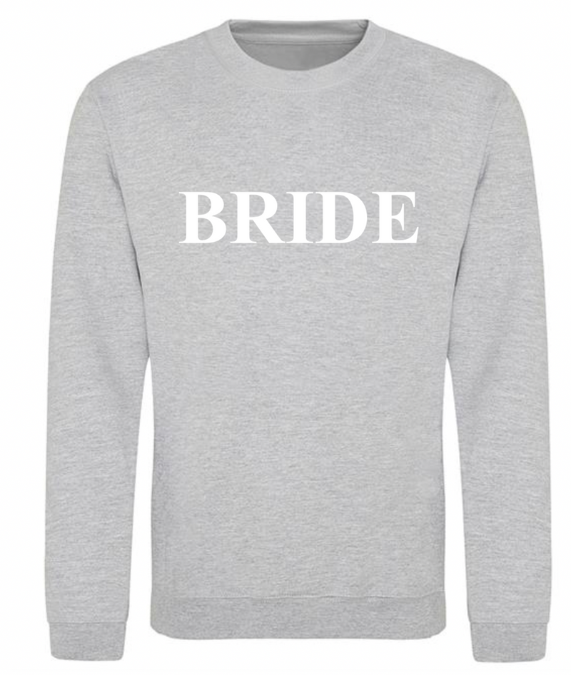 personalised Bride sweatshirt | personalised bride to be sweatshirt | personalised bridal sweatshirt