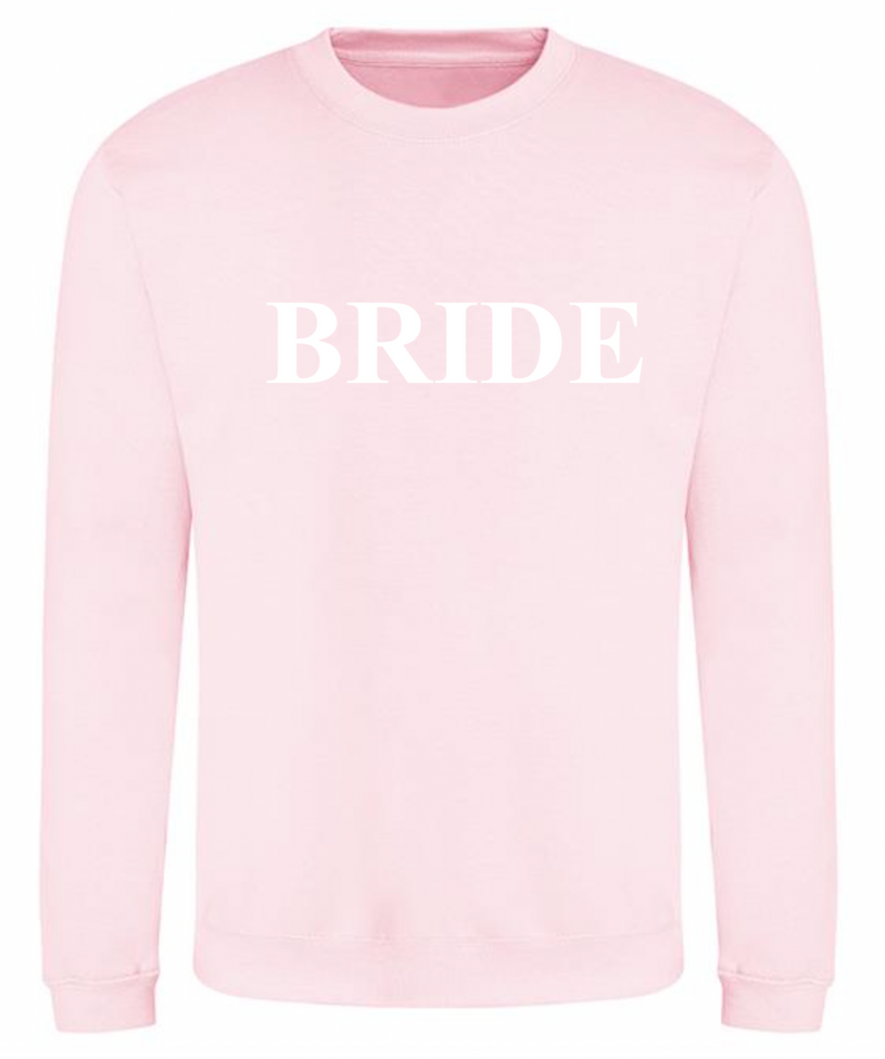 personalised Bride sweatshirt | personalised bride to be sweatshirt | personalised bridal sweatshirt