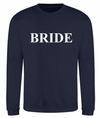 personalised Bride sweatshirt | personalised bride to be sweatshirt | personalised bridal sweatshirt