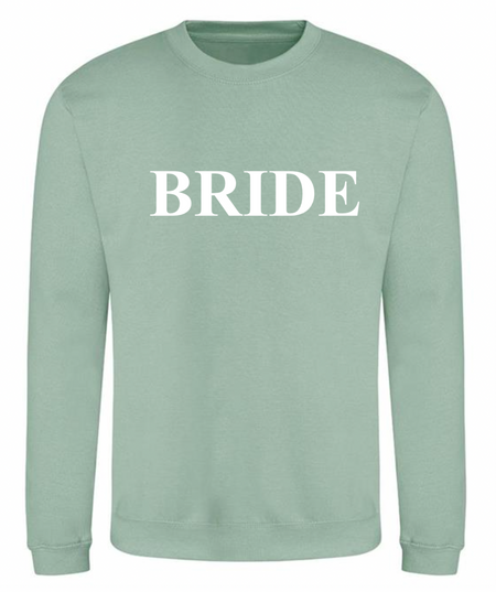 personalised Bride sweatshirt | personalised bride to be sweatshirt | personalised bridal sweatshirt