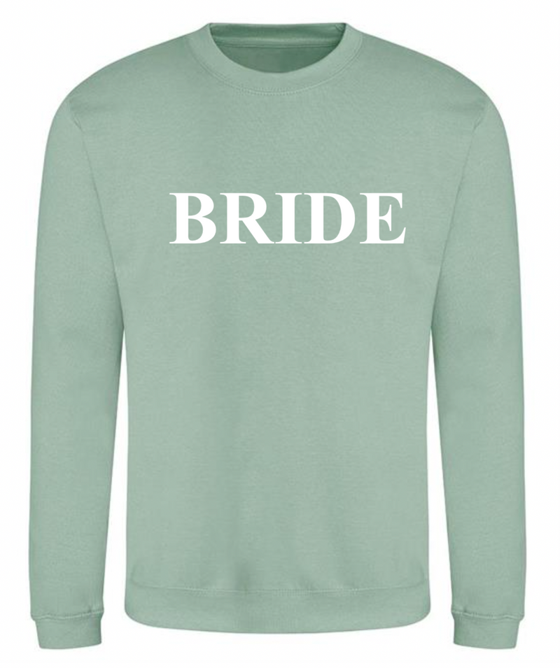 personalised Bride sweatshirt | personalised bride to be sweatshirt | personalised bridal sweatshirt