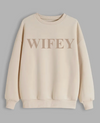 personalised Wifey sweatshirt | personalised bridal sweatshirt | personalised bride sweatshirt