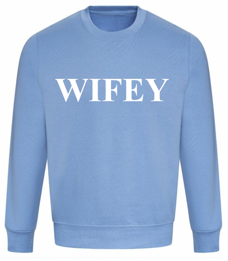 personalised Wifey sweatshirt | personalised bridal sweatshirt | personalised bride sweatshirt