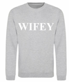 personalised Wifey sweatshirt | personalised bridal sweatshirt | personalised bride sweatshirt