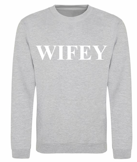 personalised Wifey sweatshirt | personalised bridal sweatshirt | personalised bride sweatshirt