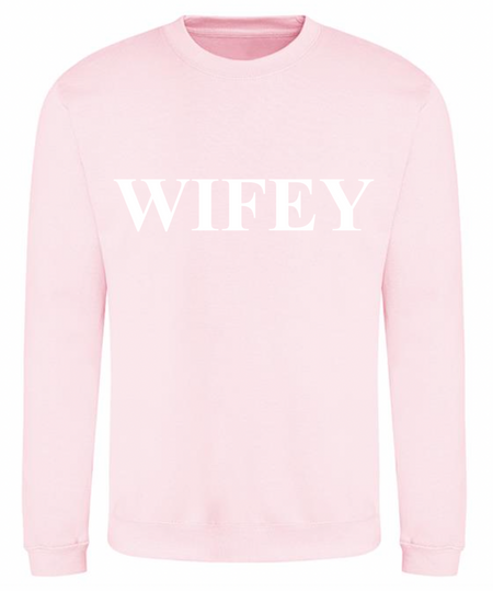 personalised Wifey sweatshirt | personalised bridal sweatshirt | personalised bride sweatshirt
