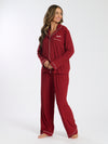 personalised ribbed cotton long pyjama set | personalised ribbed cotton long pyjama set oat