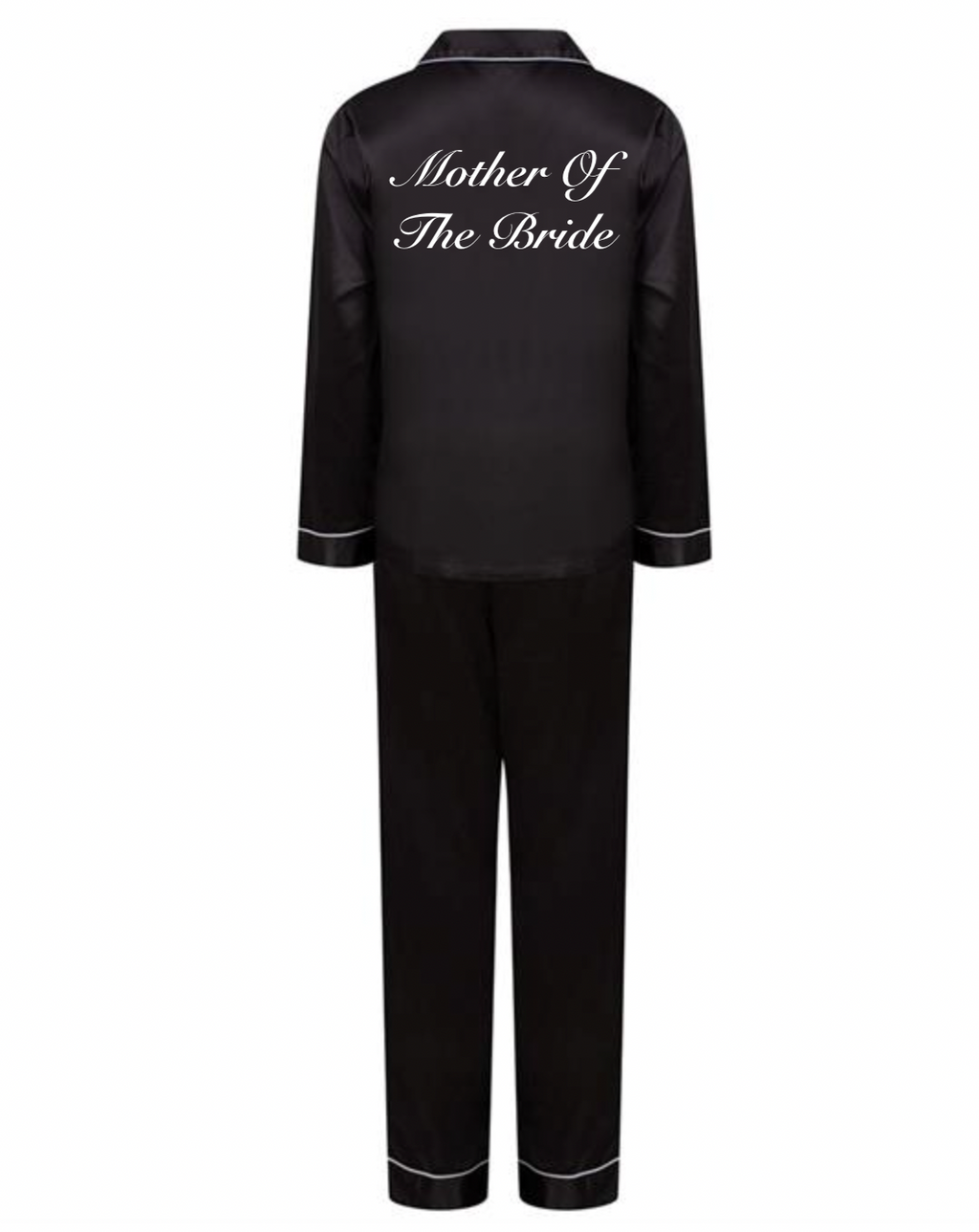 personalised bridal satin long pyjama set | personalised bridal satin pyjamas bride (change according to colour image)