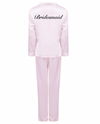 personalised bridal satin long pyjama set | personalised bridal satin pyjamas bride (change according to colour image)