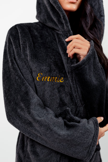 personalised Mr & Mrs couples robes | personalised matching Mr & Mrs robes navy