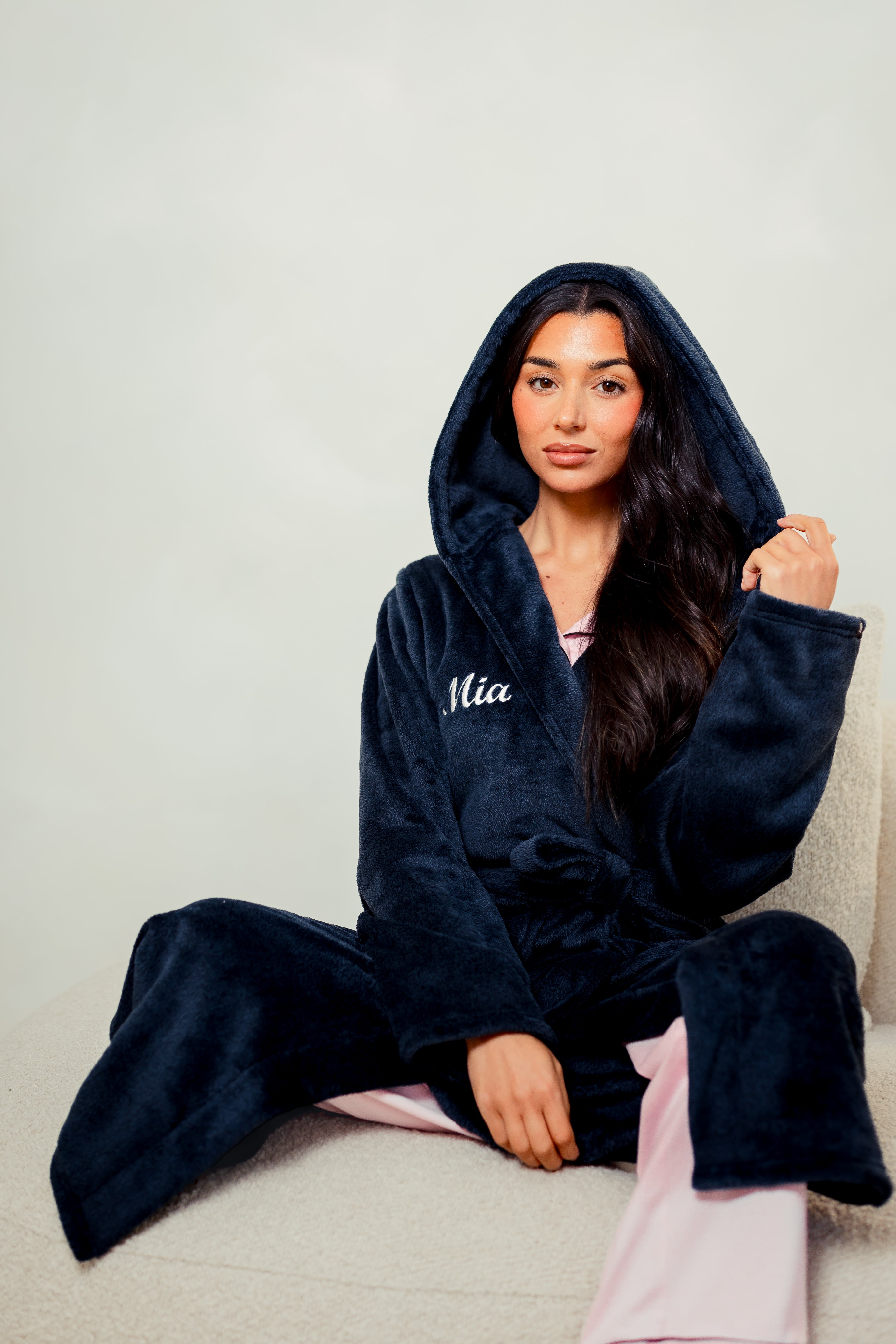 Personalised Mr & Mrs two tone couples robes