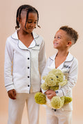 Boys long jersey personalised pyjamas set