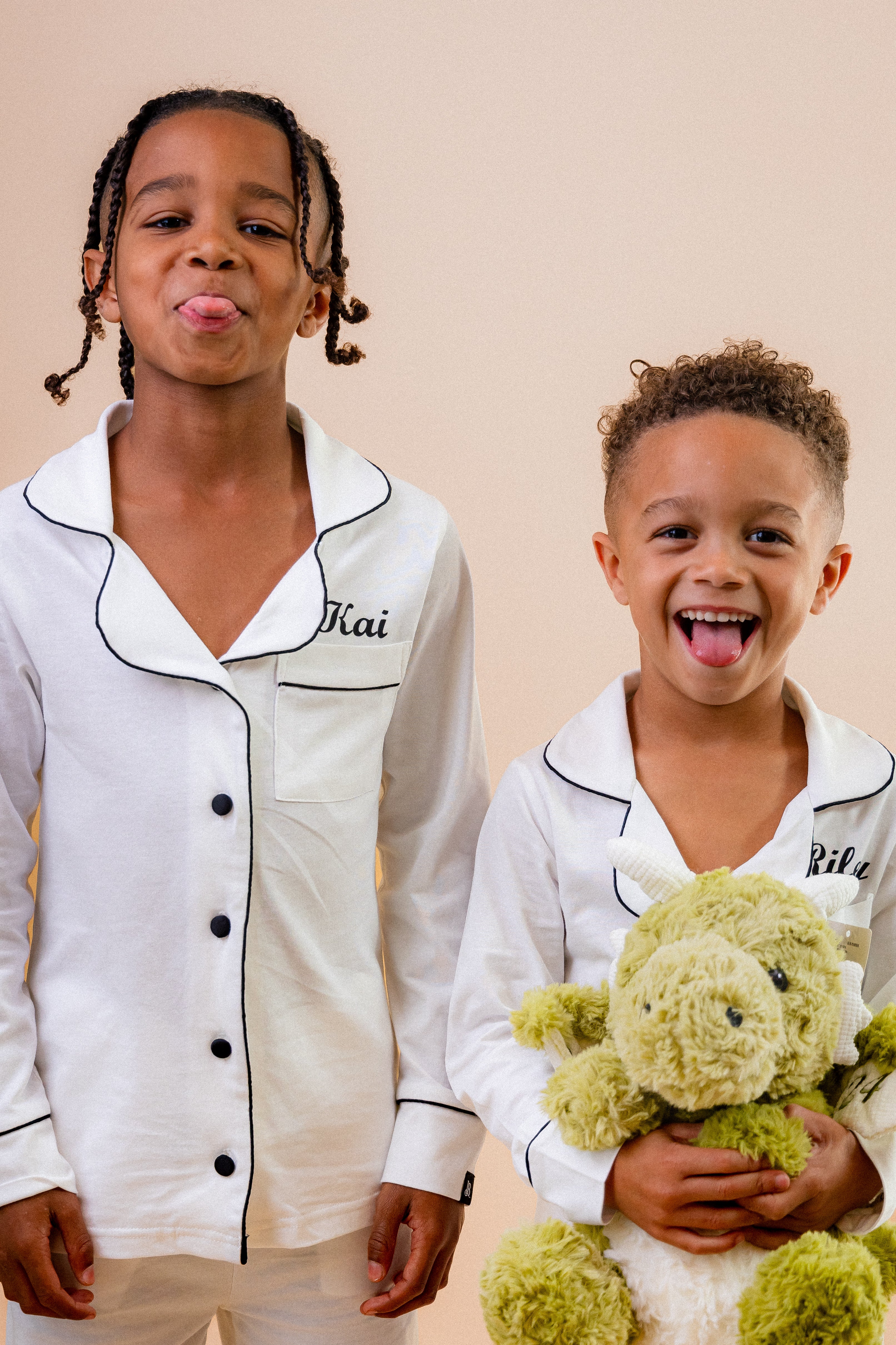 Boy long jersey personalised pyjamas set