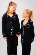 Girls long sleeve jersey personalised pyjamas