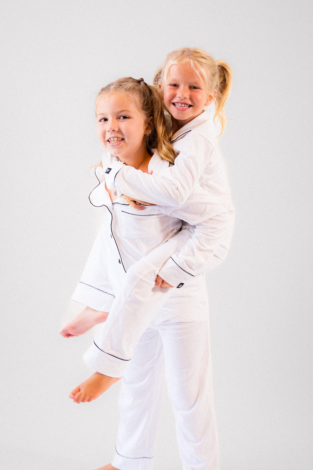 Girls long jersey personalised pyjamas sets