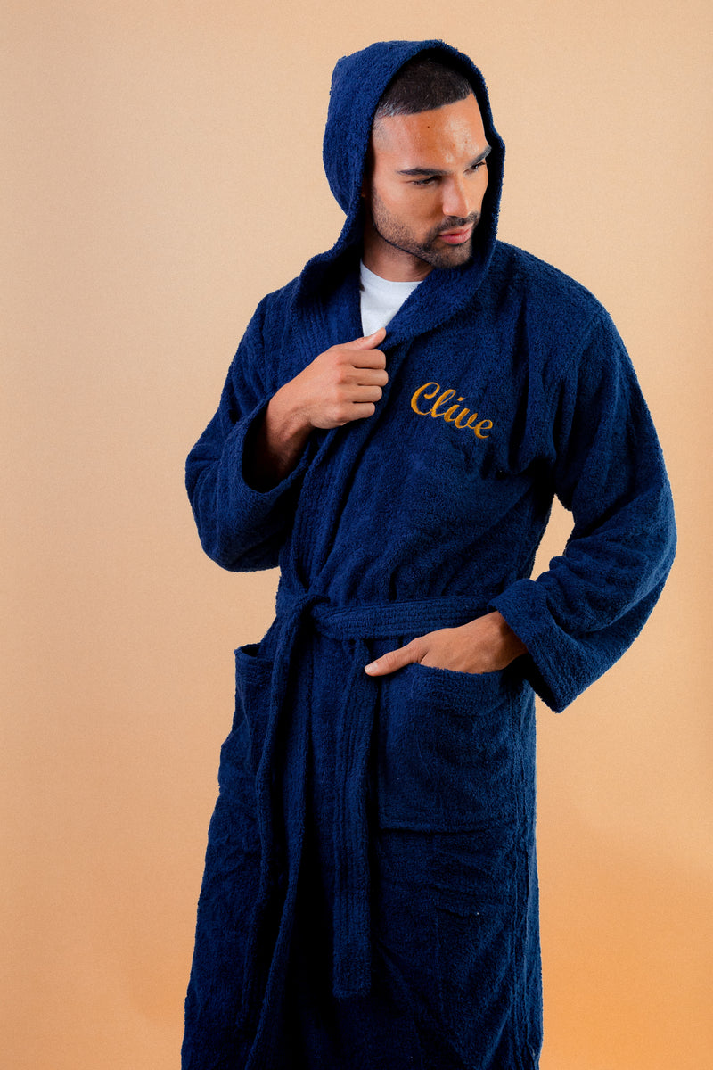 personalised Mr & Mrs Egyptian cotton towelling robes | personalised Mr & Mrs luxury cotton robes white