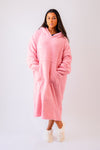 personalised bonded longline oversized hoodie | personalised oversized hoodie for women (change according to colour image)