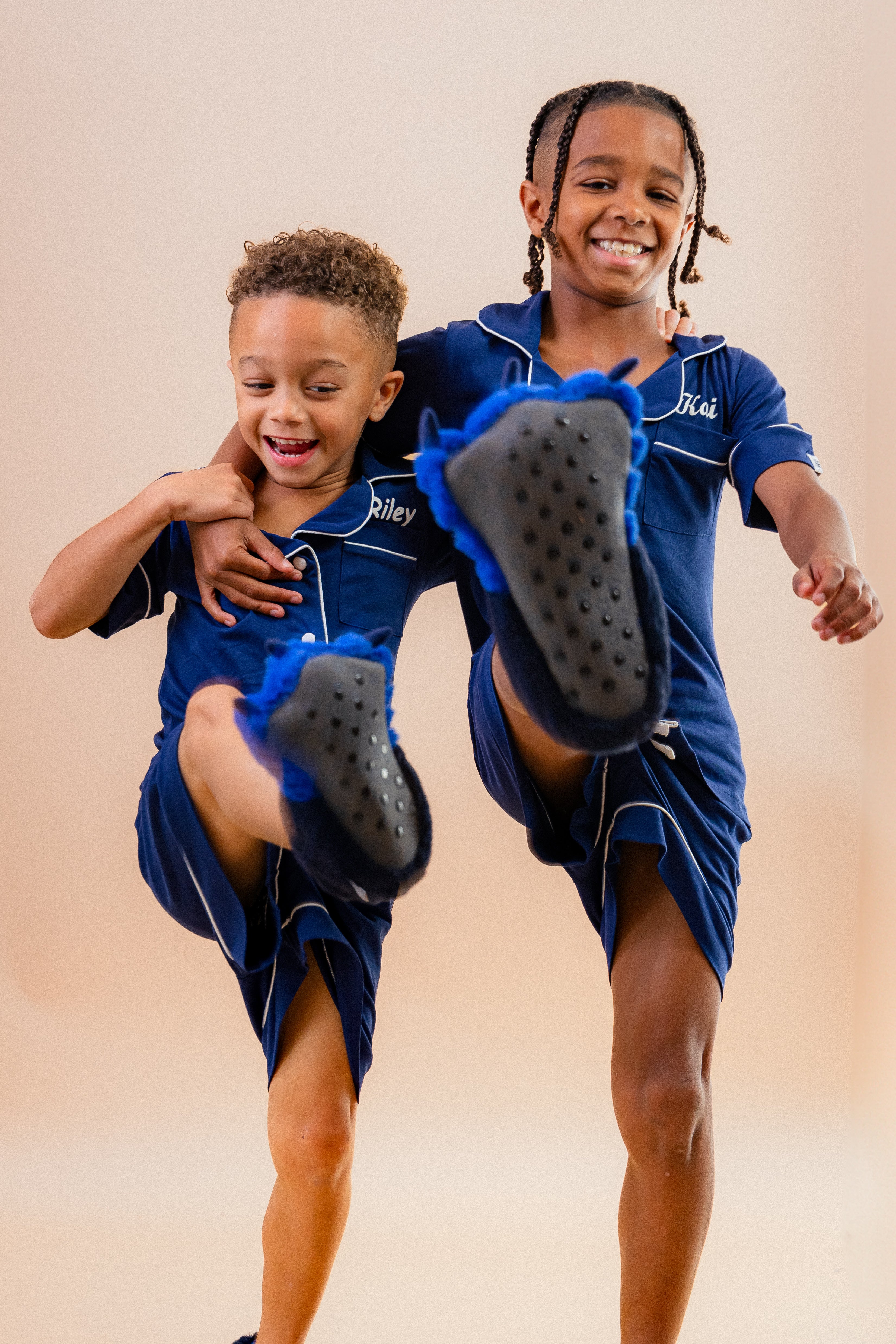 Boys short sleeve jersey personalised pyjamas