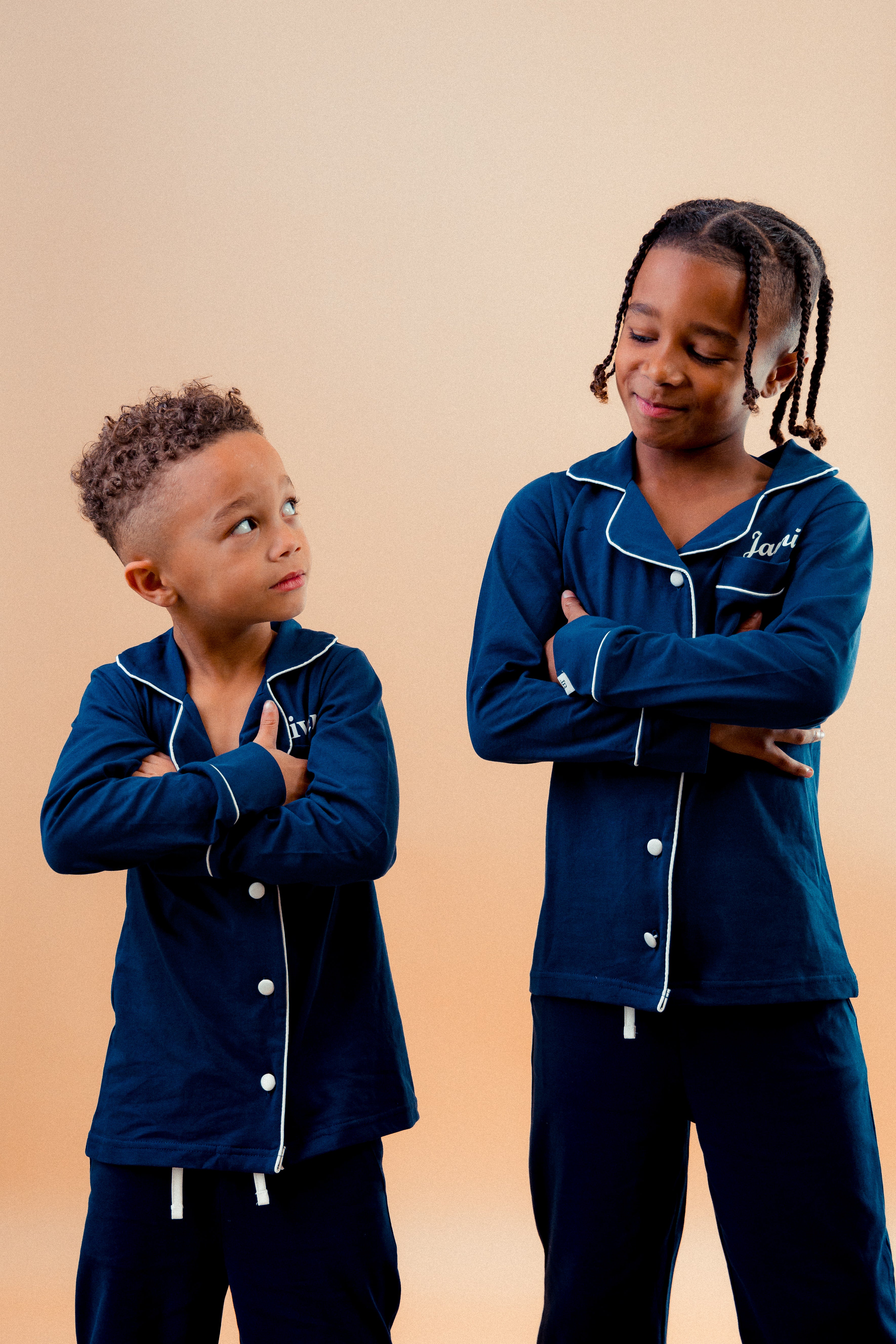 Boy long jersey personalised pyjamas set