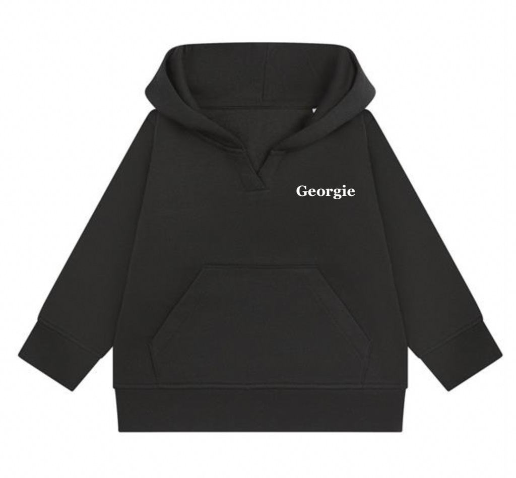 kids personalised sustainable hoodie | unisex personalised hoodie for children | recycled cotton kids hoodie | matching family sustainable hoodie