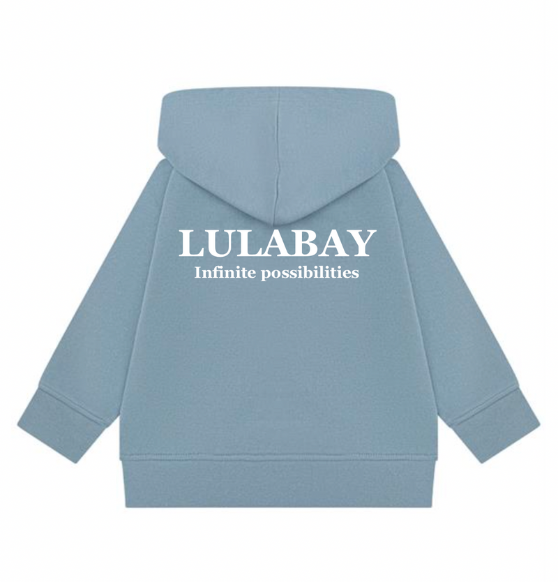 baby personalised sustainable hoodie | personalised baby hoodie | recycled baby hoodie | embroidered baby sustainable hoodie