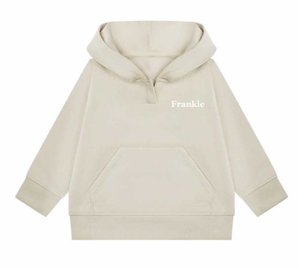 kids personalised sustainable hoodie | unisex personalised hoodie for children | recycled cotton kids hoodie | matching family sustainable hoodie
