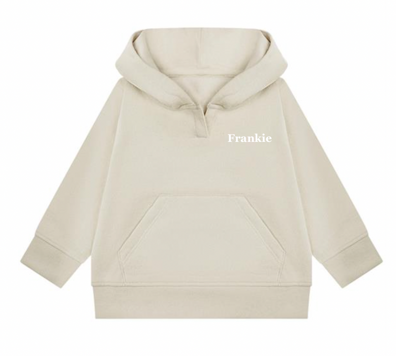 kids personalised sustainable hoodie | unisex personalised hoodie for children | recycled cotton kids hoodie | matching family sustainable hoodie