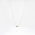 Womens double heart shaped personalised necklace