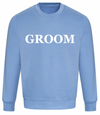 GROOM personalised sweatshirt | personalised groom sweatshirt | men's personalised wedding sweatshirt