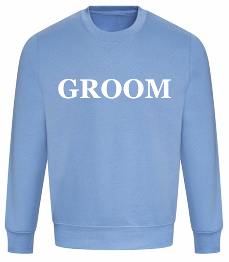 GROOM personalised sweatshirt | personalised groom sweatshirt | men's personalised wedding sweatshirt
