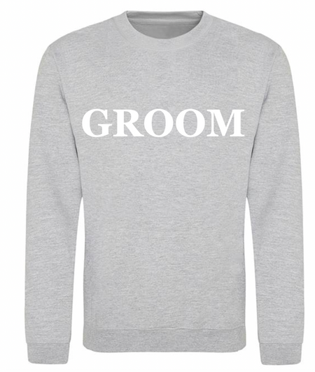GROOM personalised sweatshirt | personalised groom sweatshirt | men's personalised wedding sweatshirt