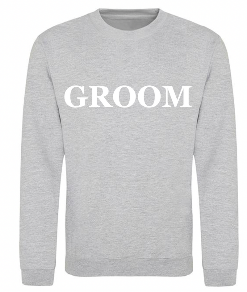 GROOM personalised sweatshirt | personalised groom sweatshirt | men's personalised wedding sweatshirt