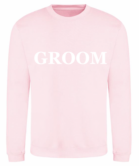 GROOM personalised sweatshirt | personalised groom sweatshirt | men's personalised wedding sweatshirt