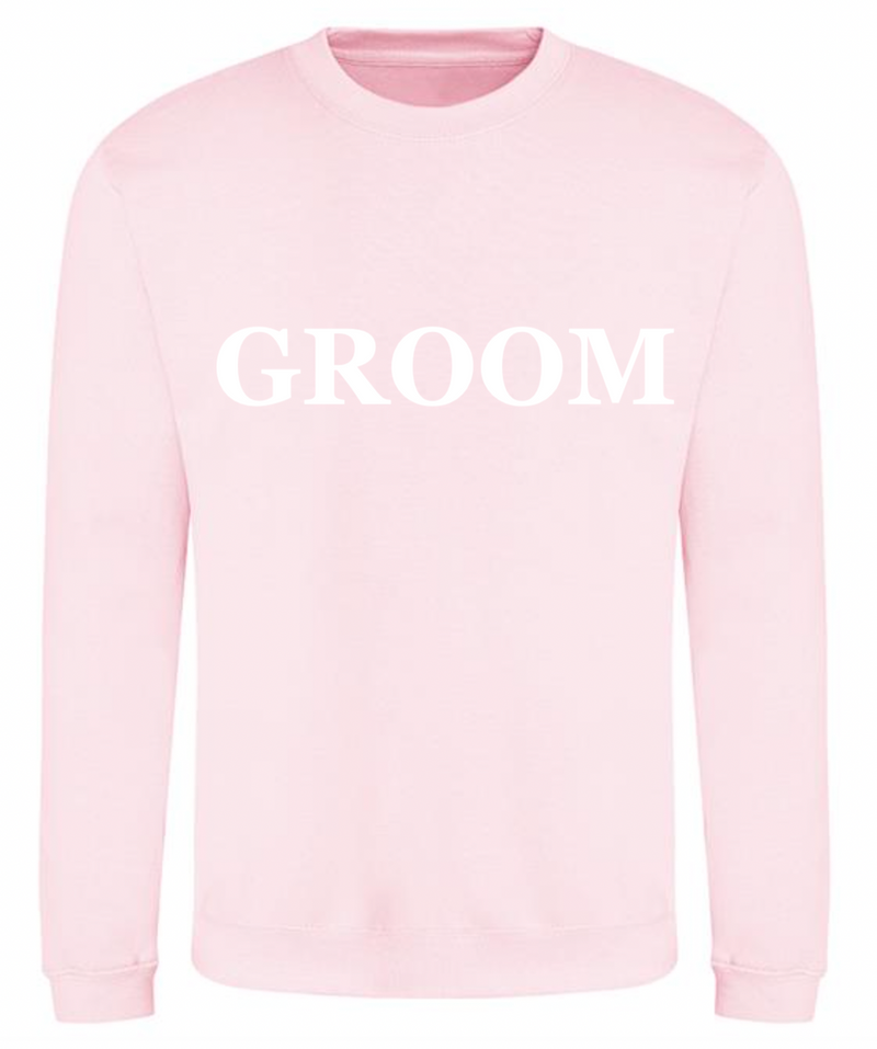 GROOM personalised sweatshirt | personalised groom sweatshirt | men's personalised wedding sweatshirt