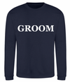 GROOM personalised sweatshirt | personalised groom sweatshirt | men's personalised wedding sweatshirt