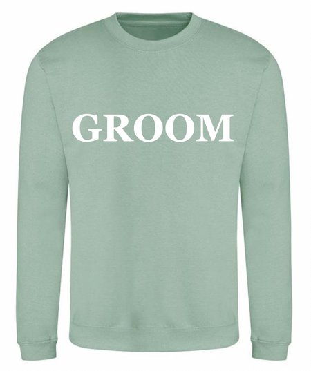 GROOM personalised sweatshirt | personalised groom sweatshirt | men's personalised wedding sweatshirt