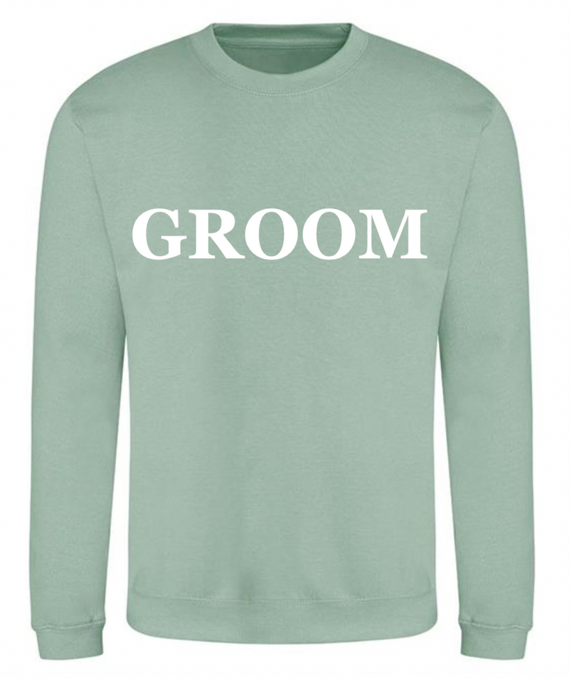 GROOM personalised sweatshirt | personalised groom sweatshirt | men's personalised wedding sweatshirt
