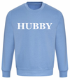 HUBBY personalised sweatshirt | personalised groom sweatshirt | personalised men's wedding sweatshirt