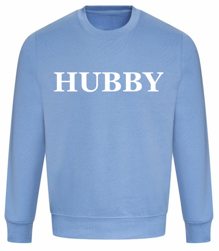 HUBBY personalised sweatshirt | personalised groom sweatshirt | personalised men's wedding sweatshirt