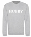 HUBBY personalised sweatshirt | personalised groom sweatshirt | personalised men's wedding sweatshirt