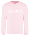 HUBBY personalised sweatshirt | personalised groom sweatshirt | personalised men's wedding sweatshirt