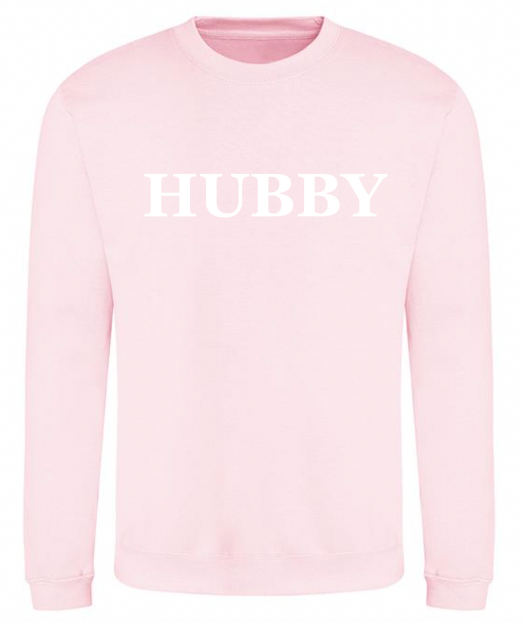 HUBBY personalised sweatshirt | personalised groom sweatshirt | personalised men's wedding sweatshirt