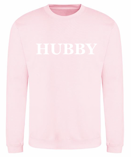 HUBBY personalised sweatshirt | personalised groom sweatshirt | personalised men's wedding sweatshirt