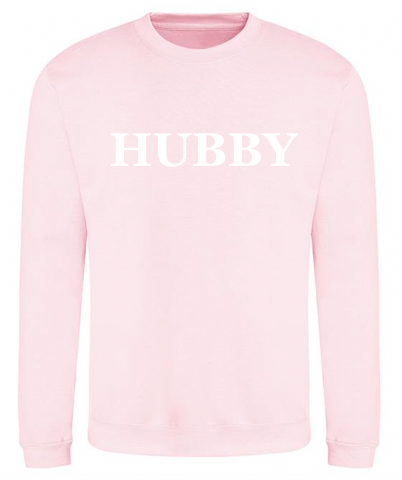 HUBBY personalised sweatshirt | personalised groom sweatshirt | personalised men's wedding sweatshirt