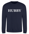 HUBBY personalised sweatshirt | personalised groom sweatshirt | personalised men's wedding sweatshirt