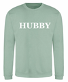 HUBBY personalised sweatshirt | personalised groom sweatshirt | personalised men's wedding sweatshirt