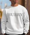 HUBBY personalised sweatshirt | personalised groom sweatshirt | personalised men's wedding sweatshirt