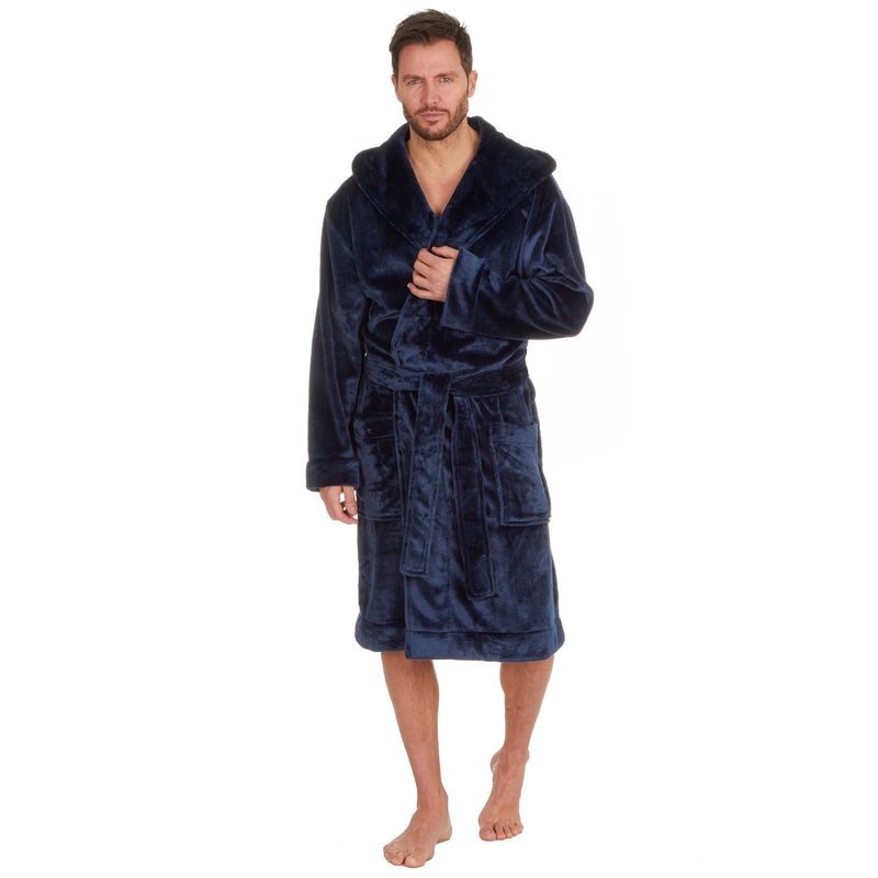 Amazon.com: PRMDDP Mens Dressing Gown, Super Soft Mens Fleece Robe, Gowns  Bathrobe, Warm and Cozy (Color : Brown, Size : XX-Large) : Clothing, Shoes  & Jewelry